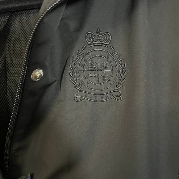 Ralph Lauren Active black windbreaker medium full crest emblem - Picture 4 of 10
